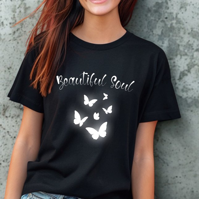 Schönes Soul Butterfly Weibchen T-Shirt (Von Creator hochgeladen)