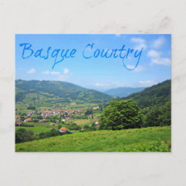 Schönes Spanisches Dorf im Baskenland Postkarte