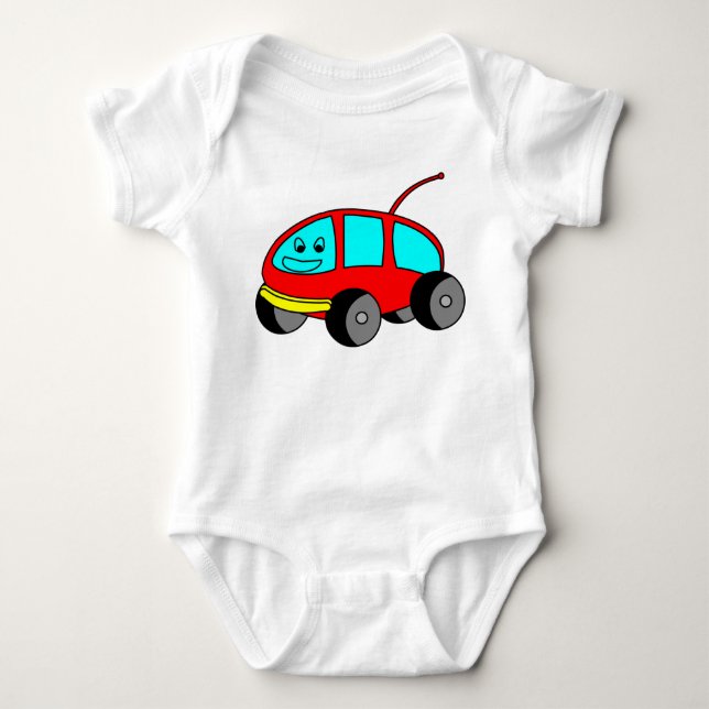 Schönes Spielzeugauto-00000 Baby Strampler (Vorderseite)