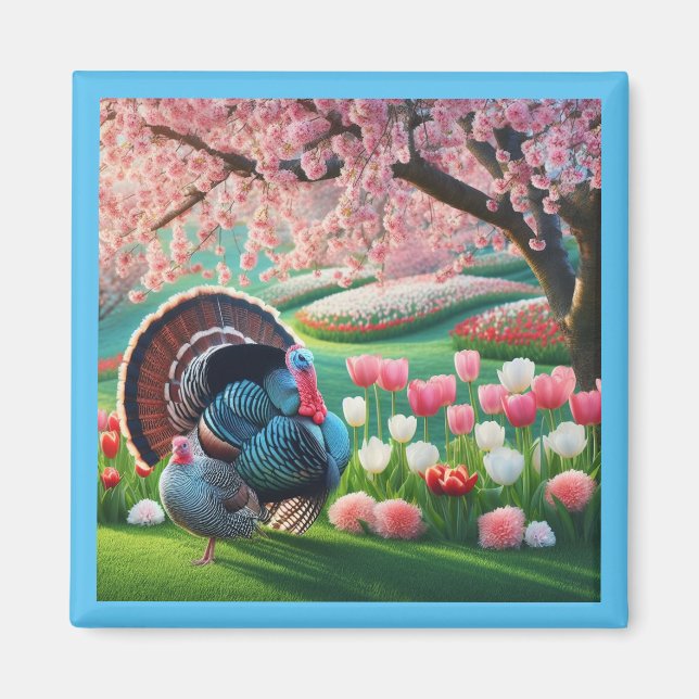 Schönes Spring Magnet (Vorne)