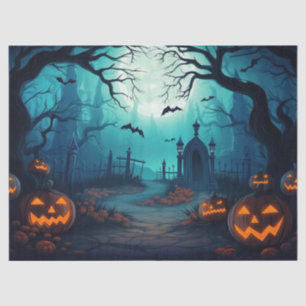 Schönes Spuk Halloween-Dekoupage Seidenpapier