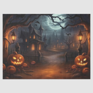 Schönes Spuk Halloween-Dekoupage Seidenpapier