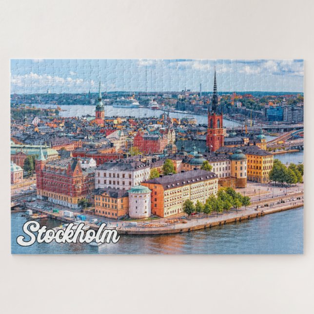 Schönes Stockholm, Schweden Puzzle (Horizontal)