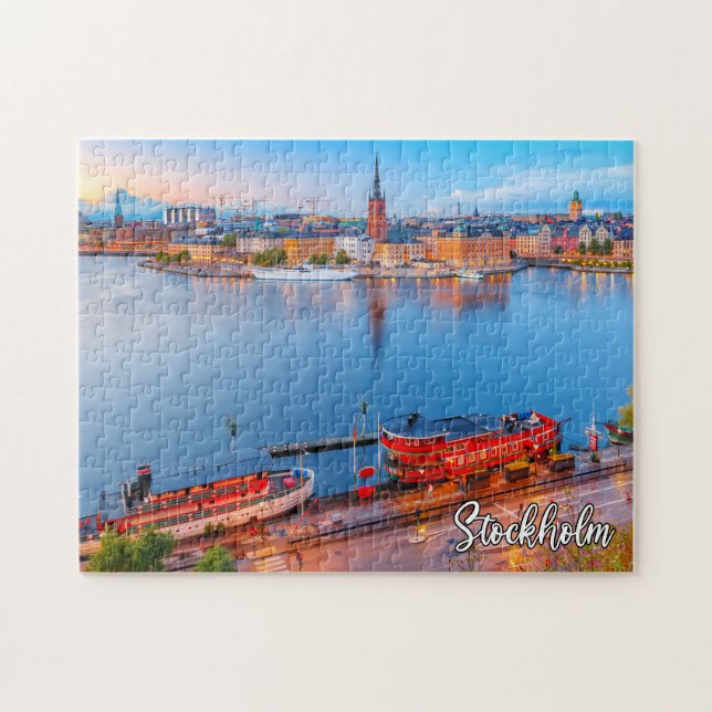 Schönes Stockholm, Schweden Puzzle (Horizontal)