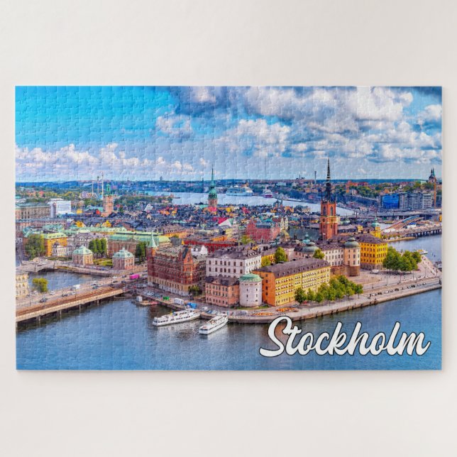 Schönes Stockholm, Schweden Puzzle (Horizontal)
