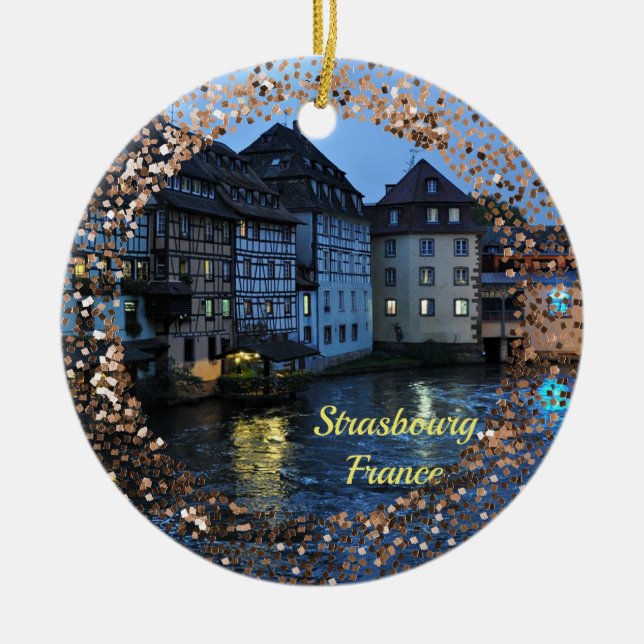Schönes Straßburg, Frankreich Keramik Ornament Fra (Vorne)