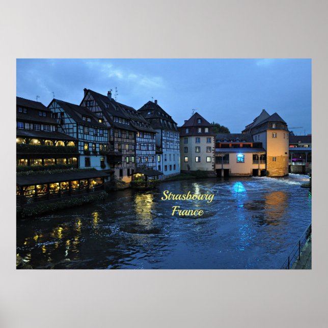 Schönes Straßburg, Frankreich Poster (Vorne)