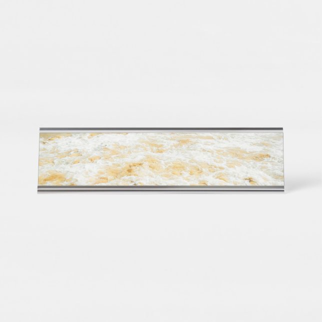 Schönes Summer Beach Sunset Foto Schreibtischnamensplakette (Vorderseite )