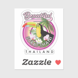 Schönes Surat Thani Thailand Logo Aufkleber