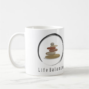 Schönes Symbol eines ausgeglichenen Lebens Kaffeetasse