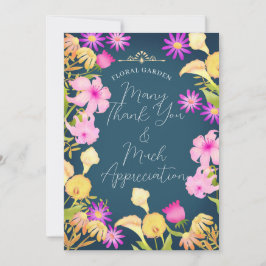 Schönes Tagesblau Dankeskarte