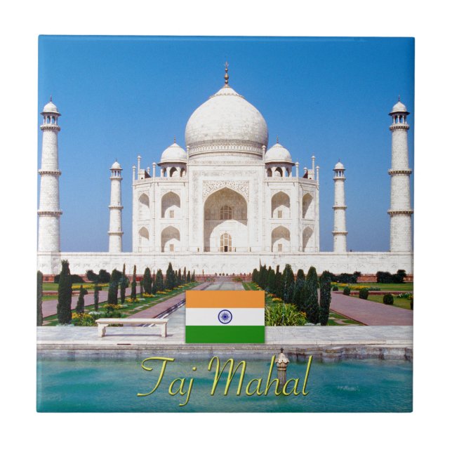 Schönes Taj Mahal Indien ProFoto Fliese (Vorderseite)