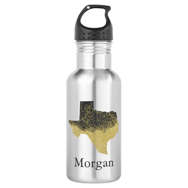 Schönes Texas Edelstahlflasche (Vorderseite)