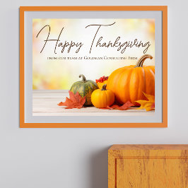 Schönes Thanksgiving-Thanksgiving-individualisierb Poster
