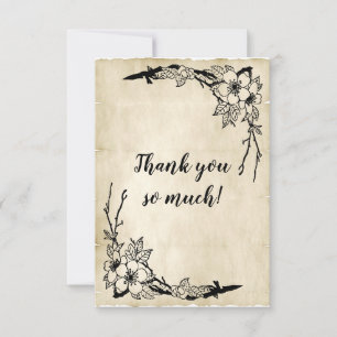 Schönes Thema Blumenzwiebeln Dankeskarte