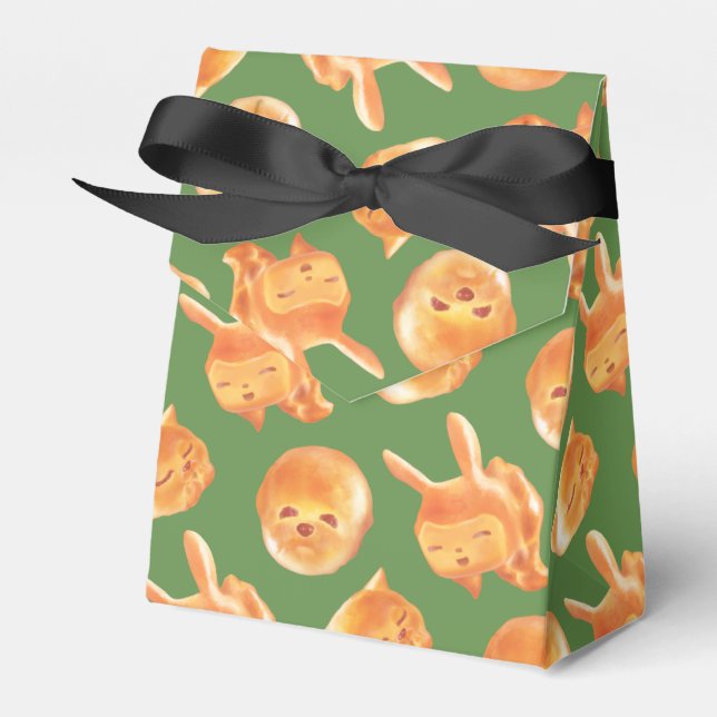 Schönes, tierförmiges Brot Geschenkschachtel (Vorderseite)