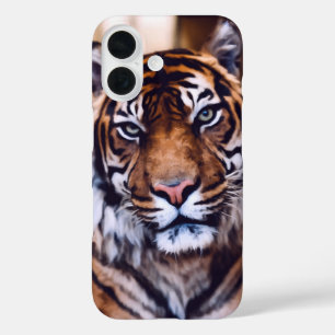 Schönes Tiger-Gesicht Tierwelt iPhone 16 Hülle