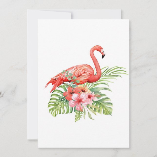 Schönes tropisches Flamingo| Phantastisches Gesche (Vorderseite)