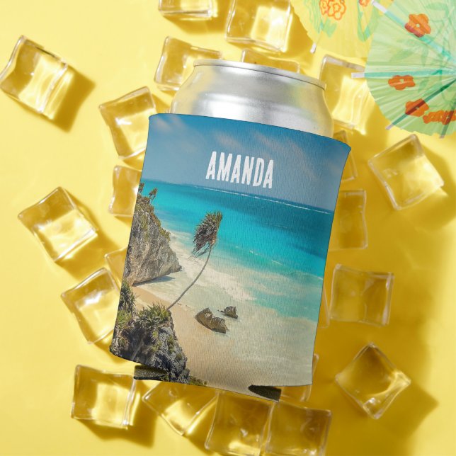 Schönes tropisches Sandstrand Paradise Dosenkühler (In Situ Sommer)