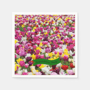 Schönes Tulip Garden Paper Napkins Serviette