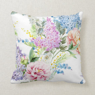 Schönes u. elegantes handgemaltes Wurfs-Kissen Kissen