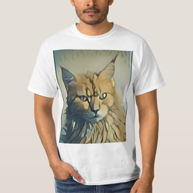 Schönes und ansprechendes Kätzchen T-Shirt (Vorderseite)