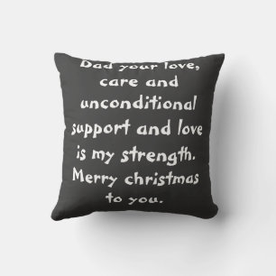 schönes und elegantes Weihnachtsgeschenk für Papa Kissen
