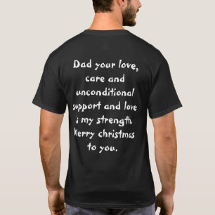 schönes und elegantes Weihnachtsgeschenk für Papa T-Shirt
