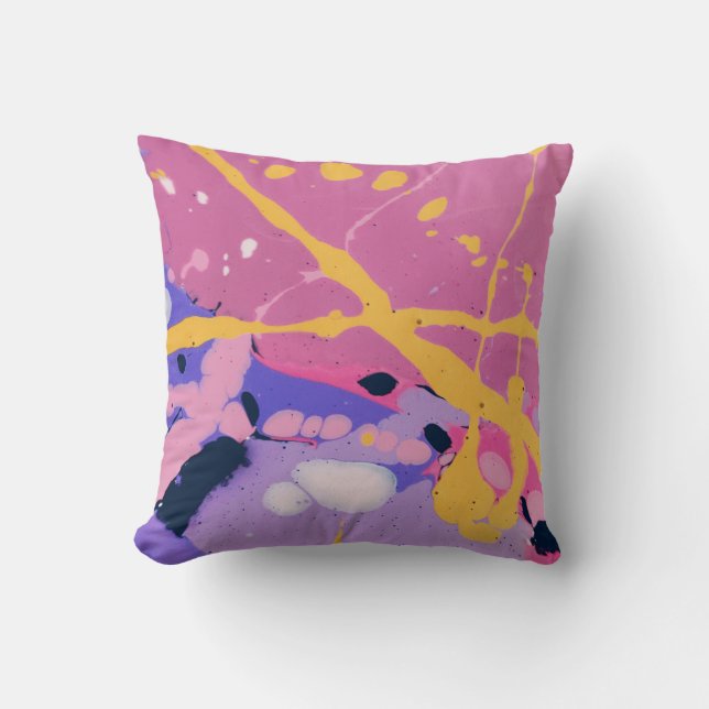 Schönes und farbenfroh geschmolzenes Liquid Kissen (Vorderseite)