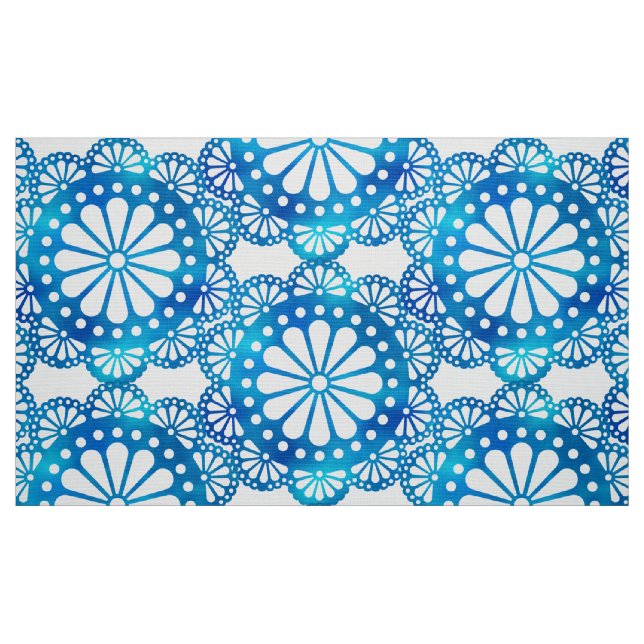 Schönes und klassisches indigofarbenes Muster Stoff (Fat Quarter (45,7 x 55,9 cm))