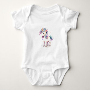 Schönes und majestätisches Einhorn  Baby Strampler