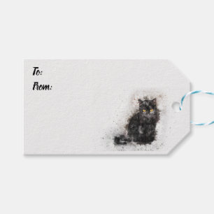 Schönes und trendy Black Cat Not leidendes Foto Geschenkanhänger