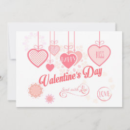 Schönes Valentinstag Modernes Design Boho Feiertagskarte