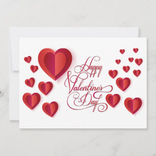 Schönes Valentinstag Modernes Design trendy Feiertagskarte