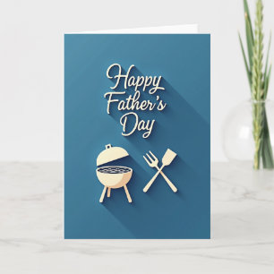 Schönes Vatertags-Grillkarten-Geschenk Karte