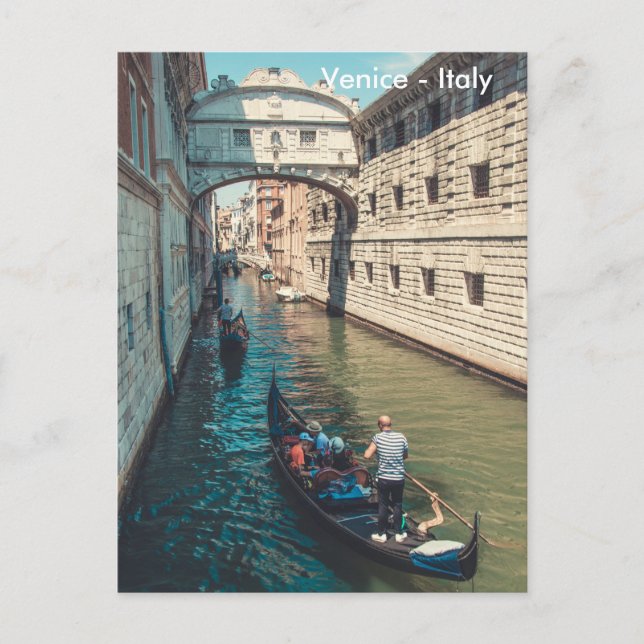 Schönes Venedig mit Gondola Szene Postkarte (Vorderseite)