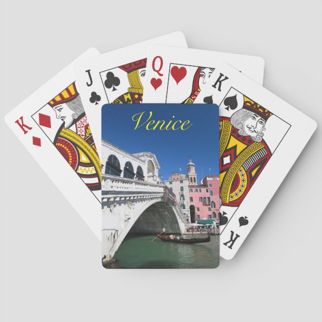 Schönes Venedig, Rialto-Brücke Spielkarten (Rückseite)