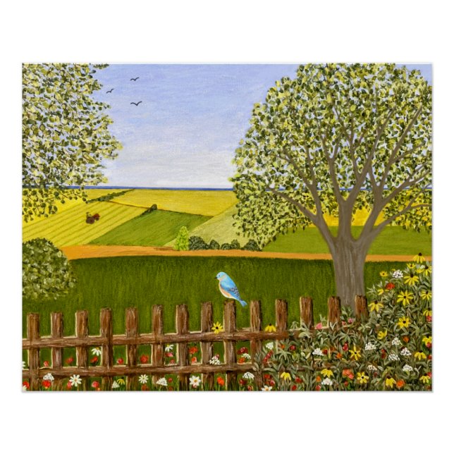 Schönes View Glossy Poster (Vorderseite)