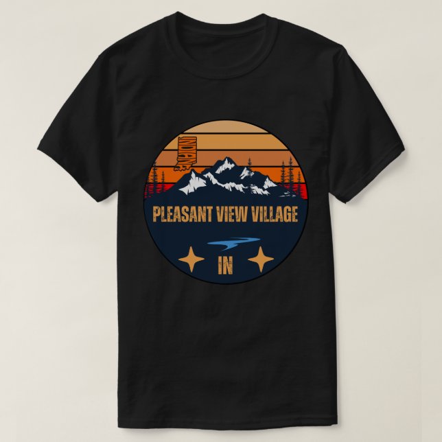 Schönes View Village, Indiana T-Shirt (Design vorne)