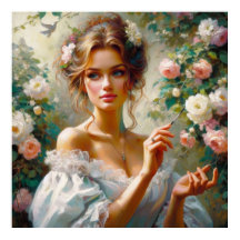 Schönes Viktorianisch mit Rose