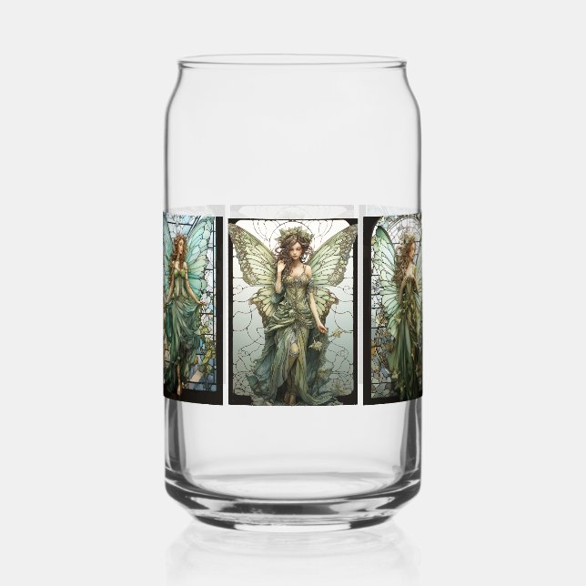 Schönes Viktorianisches geflügeltes Glas (Vorderseite)