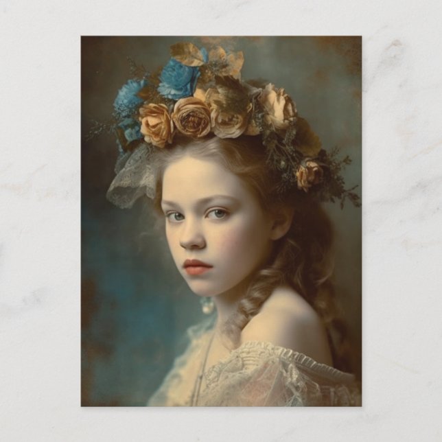 Schönes Viktorianisches Kinderportrait Postkarte (Vorderseite)