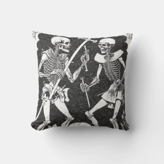 Schönes Vintage Gothik Skelett design Kissen