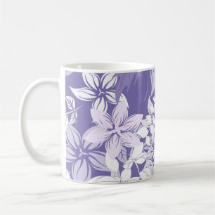Schönes vintage lila Pastell Blumenmuster Kaffeetasse