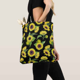 Schönes vintage Wasserfarben Sonnenblumen Muster
