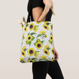 Schönes vintage Wasserfarben Sonnenblumenmuster