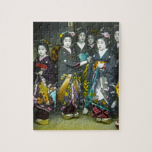 Schönes Vintages magische Laternen-Dia Puzzle (Vertikal)