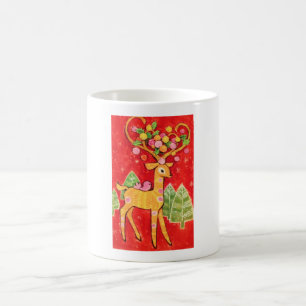 Schönes Vintages Mitte- des Jahrhundertsren Kaffeetasse