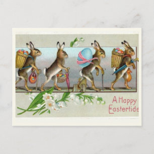 Schönes Vintages Ostern Postkarte