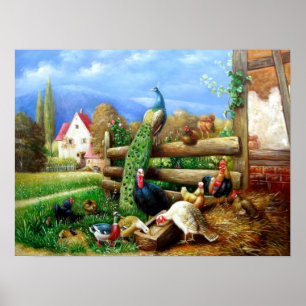 schönes Vintages Plakat, das 17 malt Poster